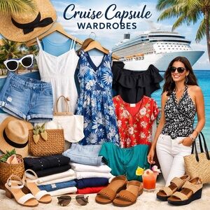 ☀️ Cruise Ready Capsule Wardrobes – Pack Less, Look Amazing in Paradise 🌊